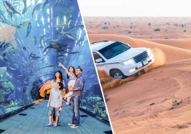 Combo Desert Safari and Dubai Aquarium