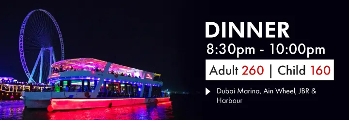 Dinner Cruise Dubai Marina by Xclusive Yacht Dinner