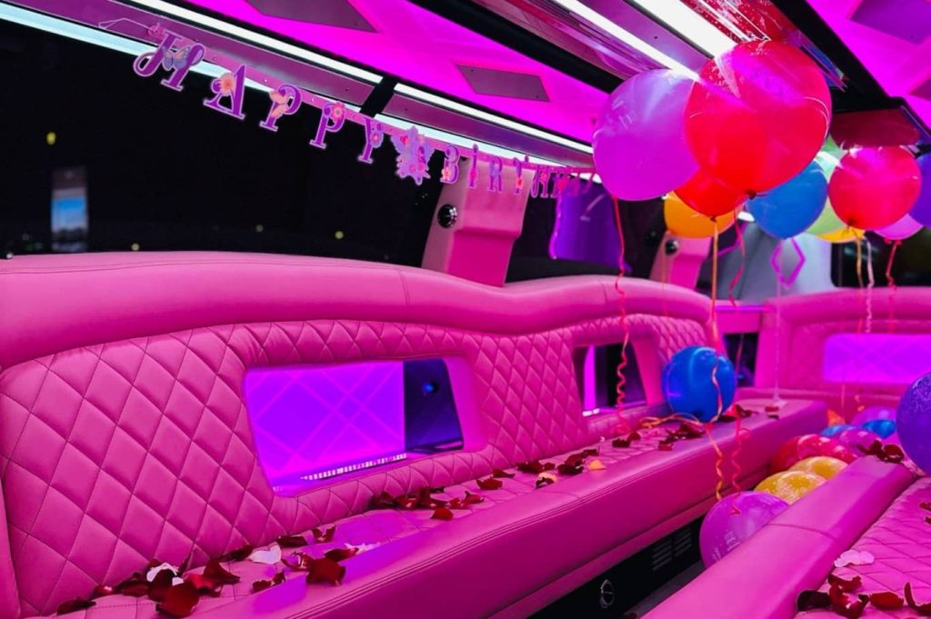 Luxury Limousine Tour With Birthday Decoration