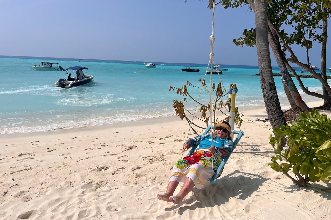 Explore Maldives Flying in the air