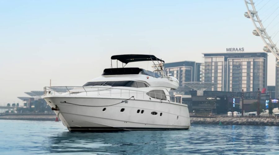 68 FT Luna Yacht on the Water