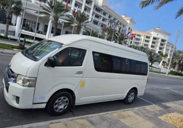 14 Seater Mini Bus Toyota Hiace for Rent Dubai Dubai city transport