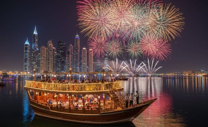 Dubai Creek Dhow Dinner Cruise Enjoy Happy New Year Eve