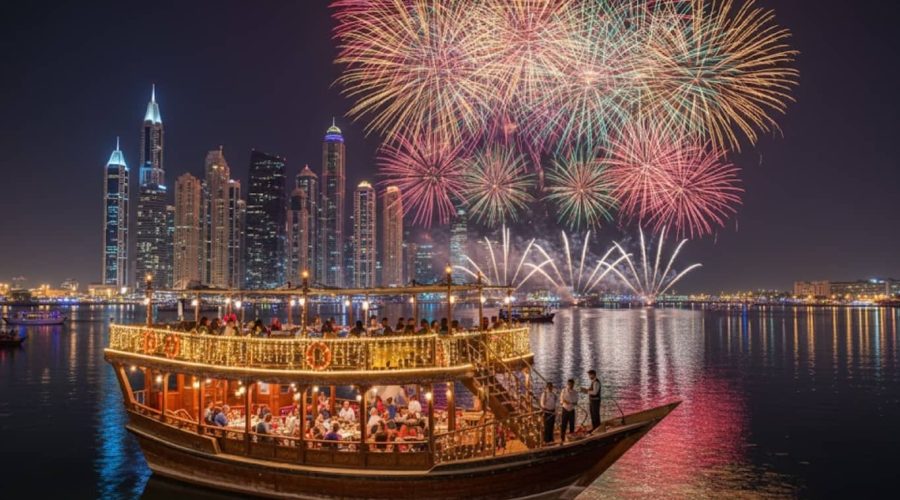 Dubai Creek Dhow Dinner Cruise Enjoy Happy New Year Eve