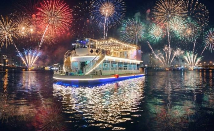 New Year Eve 2025-2026 Gala Dinner Sindbad Yacht Cruise Al Seef to Dubai Canal