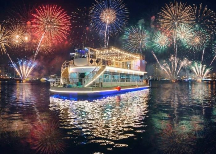 New Year Eve 2025-2026 Gala Dinner Sindbad Yacht Cruise Al Seef to Dubai Canal