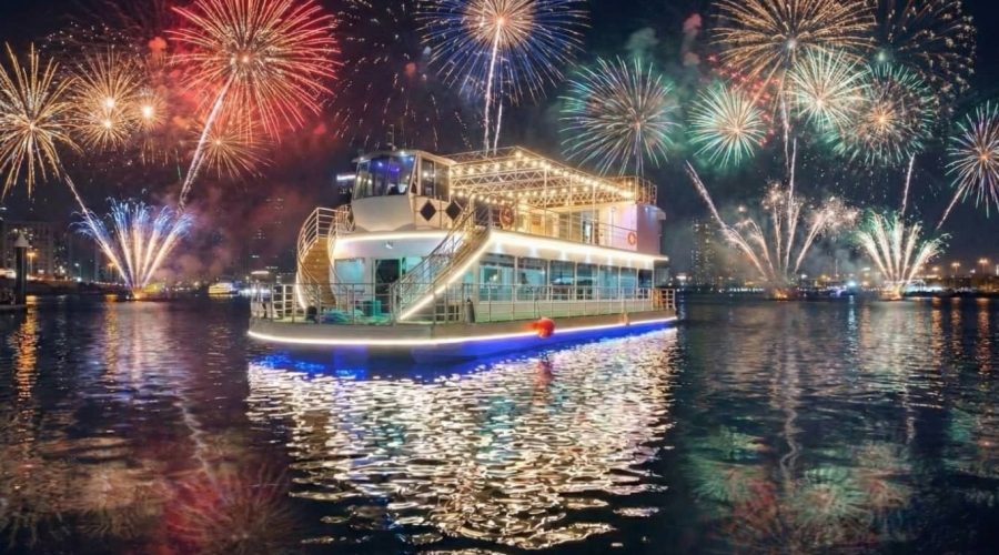 New Year Eve 2025-2026 Gala Dinner Sindbad Yacht Cruise Al Seef to Dubai Canal