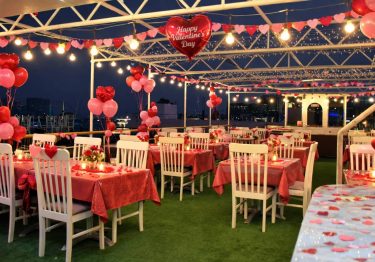 Valentine’s Day dinner near me in Dubai Customised theme decoration
