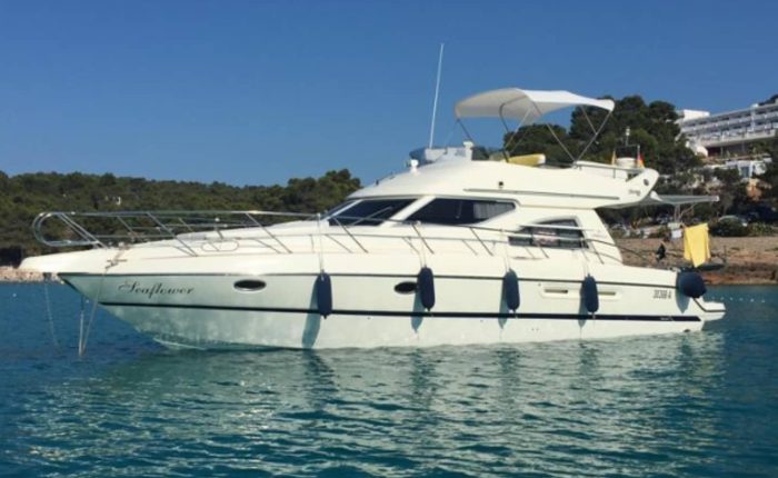 43 FT Cranchi Yacht Rental Dubai cruising in Dubai Marina