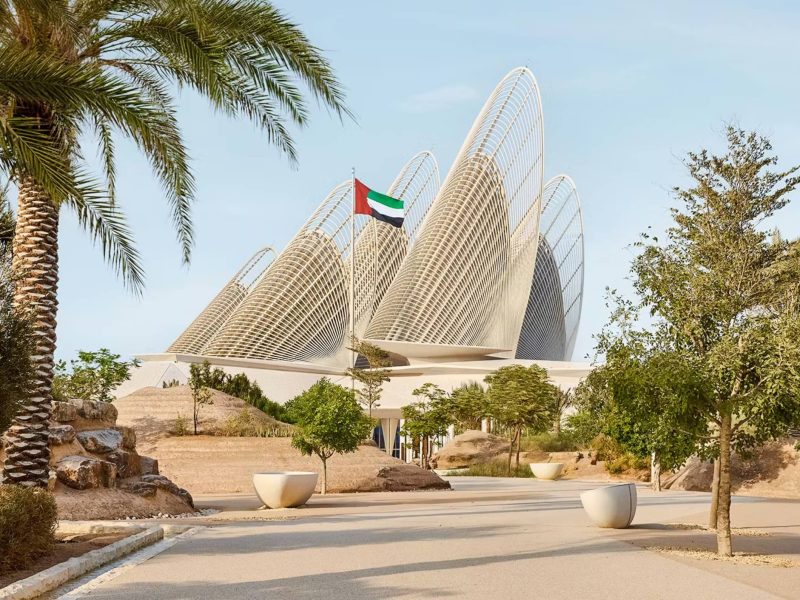 Zayed National Museum Tickets with iconic falcon wing architecture view