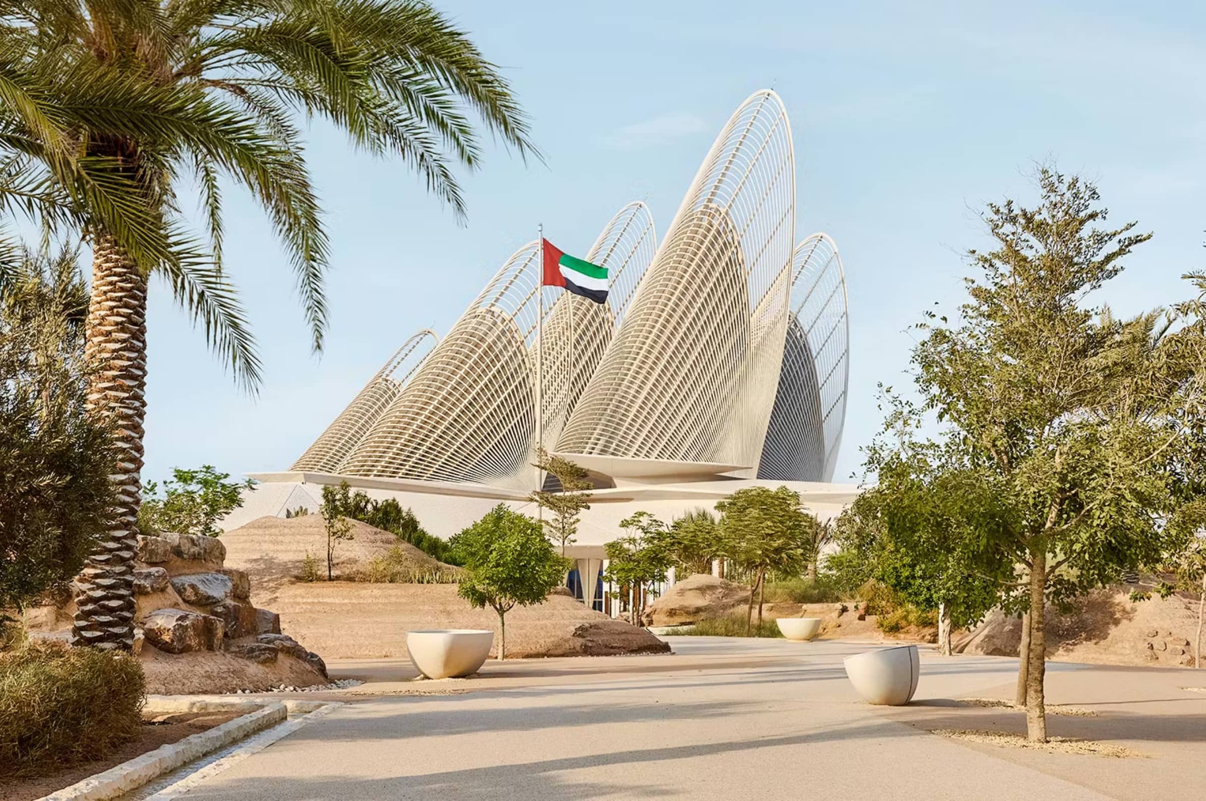 Zayed National Museum Tickets with iconic falcon wing architecture view