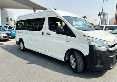 10 Seater Hi-ACE Minibus Van exterior view for group travel