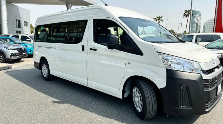 10 Seater Hi-ACE Minibus Van exterior view for group travel