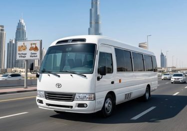 22 Seater Toyota Coaster Mini Bus exterior view for group travel