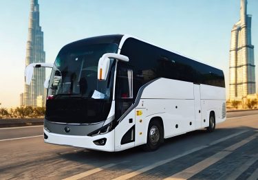 30-40 Seater Bus Rental Dubai luxury coach exterior view