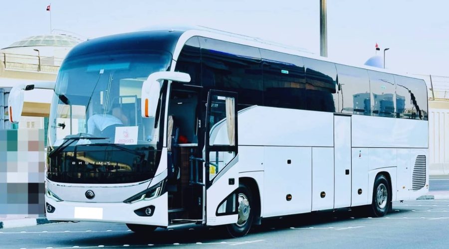 50 Seater Luxury Bus Rental Dubai tourist coach for city tours