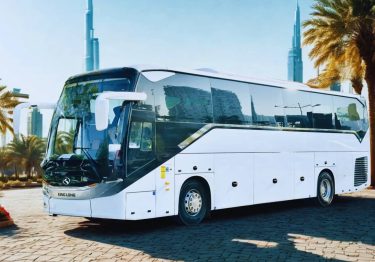 KingLong 51 Seater Luxury Bus Dubai exterior view for group travel