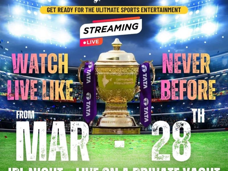 Watch Indian Premier League LIVE on a Yacht in Dubai This Season
