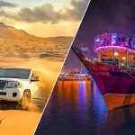 Desert Safari Dubai With Dhow Cruise Marina dune bashing adventure