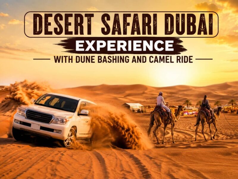 Desert Safari Dubai Experience with Dune Bashing and Camel Ride