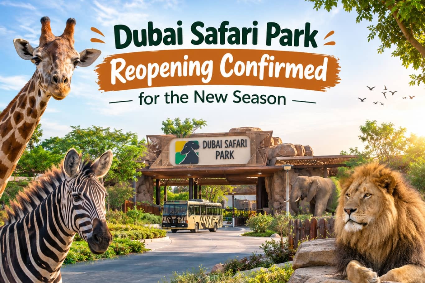Dubai Safari Park Reopening Confirmed for the New Season