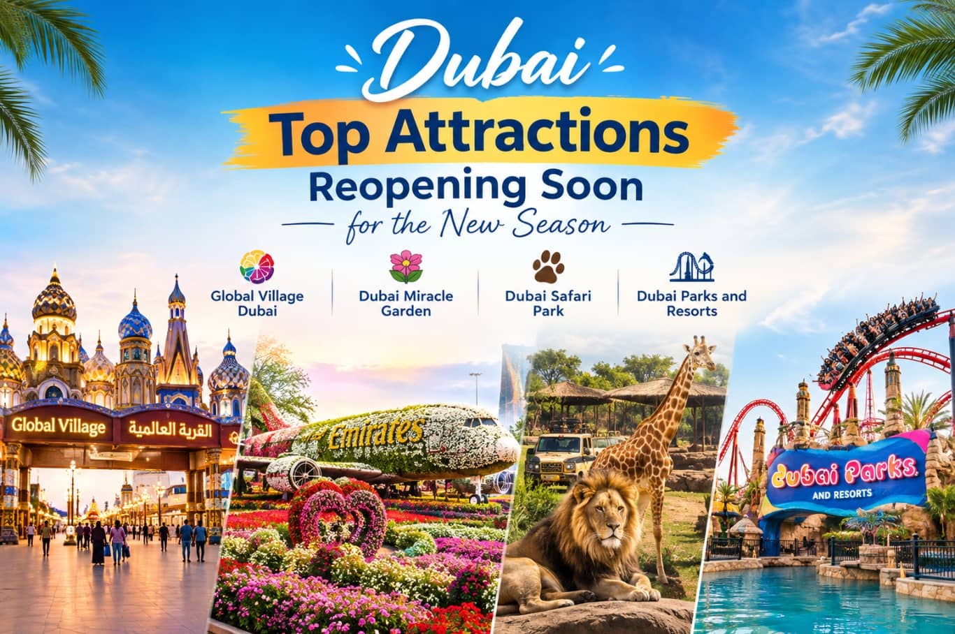 Dubai Top Attractions Reopening Soon for the New Season