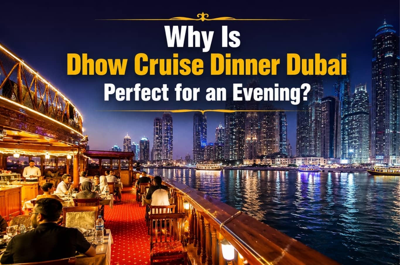 Why Is Dhow Cruise Dinner Dubai Perfect for an Evening
