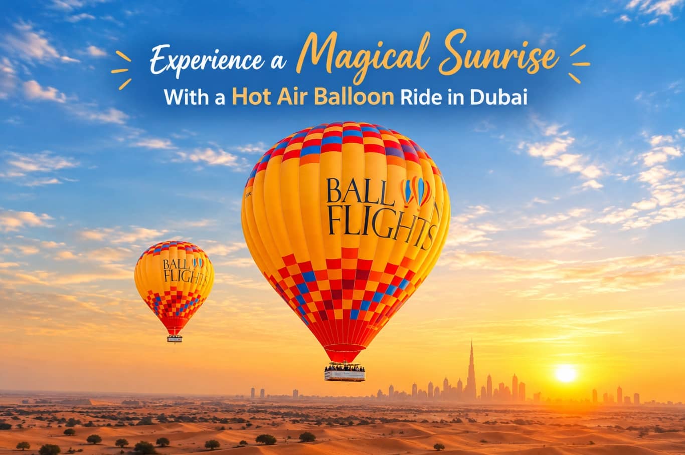 Experience a Magical Sunrise With a Hot Air Balloon Ride in Dubai