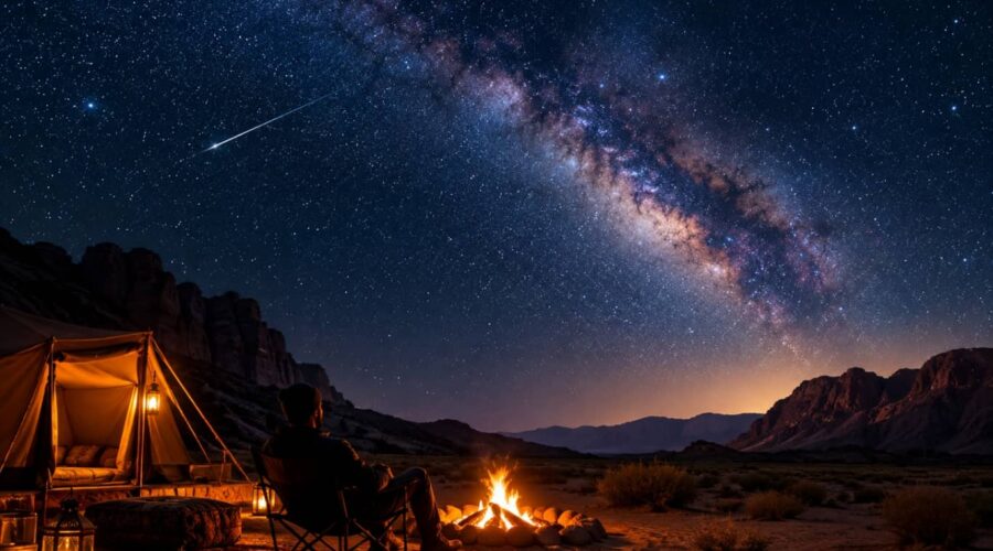 Overnight Desert Camping and BBQ Dinner in Al Quaa